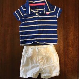 0-6 months Carter’s shorts set, EUC
